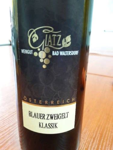 Glatz Blauer Zweigelt Klassik Vivino Us