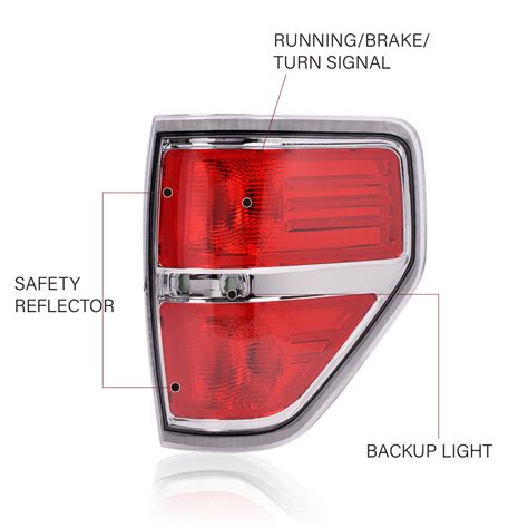 Rear Tail Lights Brake Lamps Left Right Fit For Ford F 150 Pickup