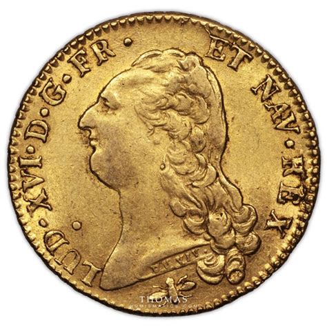 Coin France Louis XVI Gold Double Louis D Or 1786 D Lyon EF AU