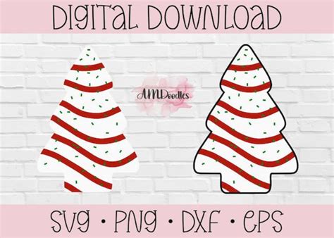 Little Debbie Cake-christmas Tree-holiday-svg-png-digital - Etsy