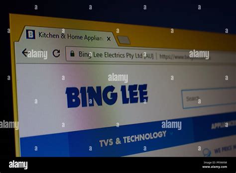 Bing Lee Website homepage Stock Photo - Alamy