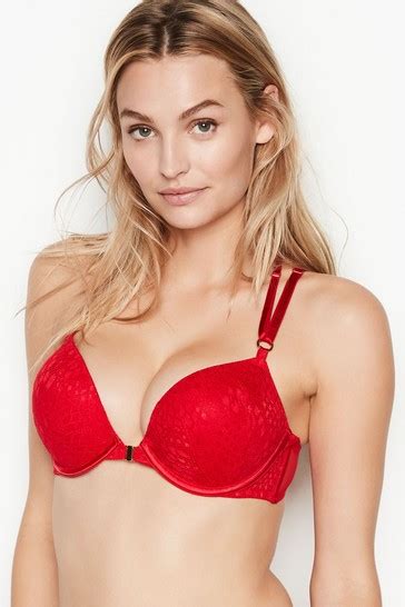 Buy Victorias Secret Add 2 Cups Lace Front Fastening Push Up Bra From