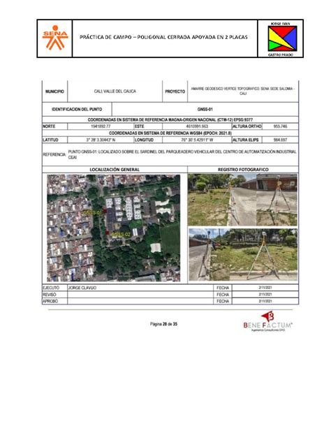 Poligonal Cerrada Apoyada 2 Placas Topografía JORGE IVAN PRÁCTICA