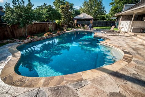 Oklahoma Flagstone Coping Beach Style Pool Dallas By Allison