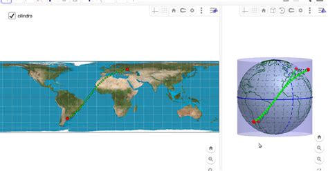 Projeções cartográficas o GeoGebra Prof Edigley Alexandre O