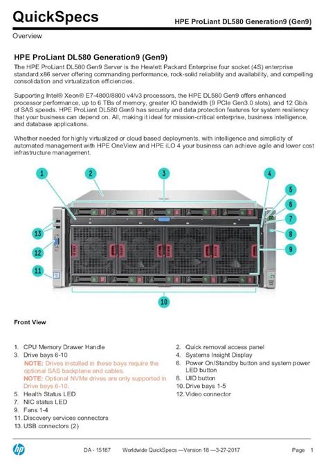 Pdf Hpe Proliant Dl Generation Gen Hpe Nvidia Tesla M Raf