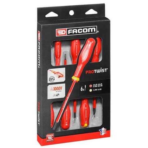 Facom Atpve J Pb Protwist Isolated V Screwdriver Set Pcs