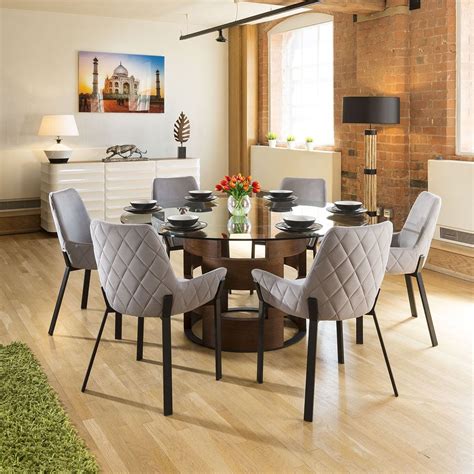 Round Dining Table Sets Contemporary Round Dining Table And Chairs Quatropi