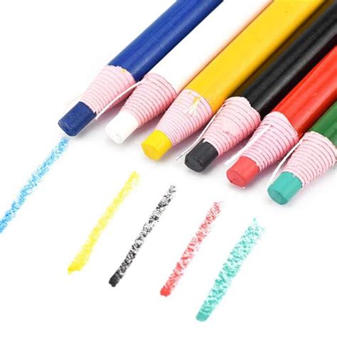 Dandd 12pcsset Cut Free Tailors Chalk Pencils Garments Fabric Marker