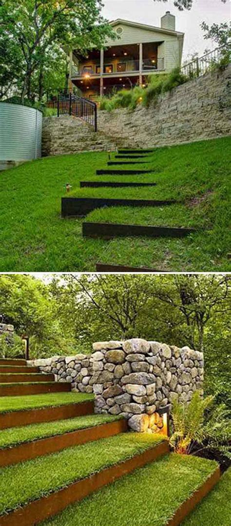 The Best 23 DIY Ideas to Make Garden Stairs and Steps