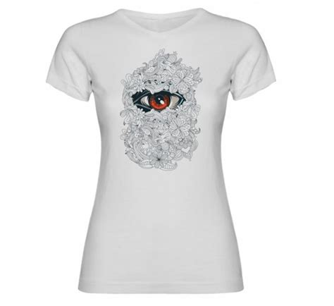 Camiseta Mujer Ojo Abierto Manga Corta Tienda Online Hipster Land Store