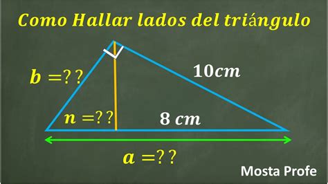 Aprende Cómo utilizar el Teorema del Cateto para Encontrar la Longitud