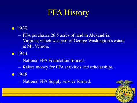 Ppt Ffa History Powerpoint Presentation Id195139