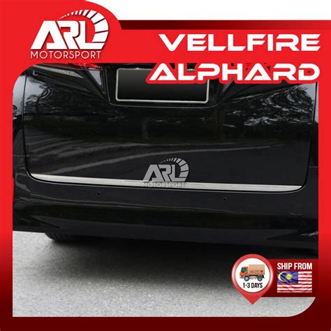 Toyota Alphard Vellfire 2024 AH40 AGH40 Rear Bonnet Chrome Lining Rear