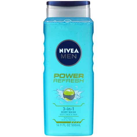 Nivea Men Power Refresh 3 In 1 Body Wash 169 Fl Oz Bottle Shop