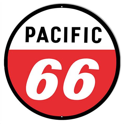 14×14 Pacific 66 Gas Station Reproduction Sign Reproduction Vintage Signs