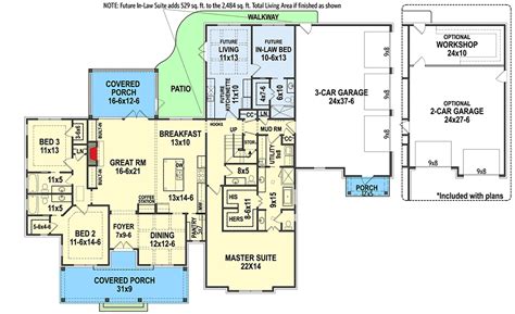 House Plans With First Floor In Law Suite | Viewfloor.co