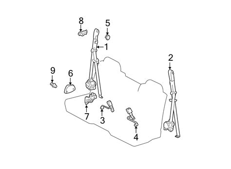 Toyota Tundra Connector Seat Belt Retractor Cover Clip Access