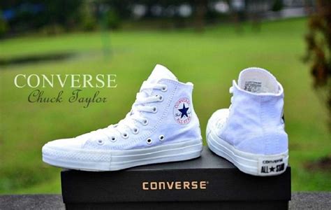 Jual Sepatu All Star Converse Chuck Taylor Ct Putih Tinggi Murah Di