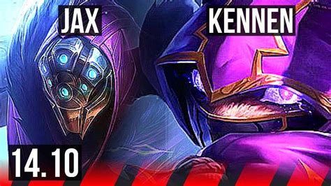 Jax Vs Kennen Top Winrate Solo Kills Kr Grandmaster