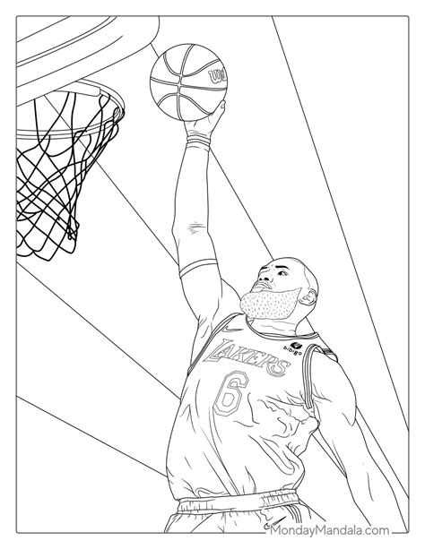 lebron james pictures to color 8