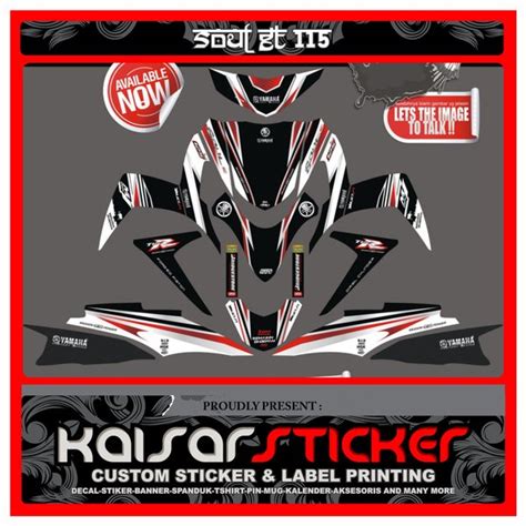 Jual STICKER STRIPING DECAL SOUL GT FULL BODY STIKER SOUL GT GRAFIS 1