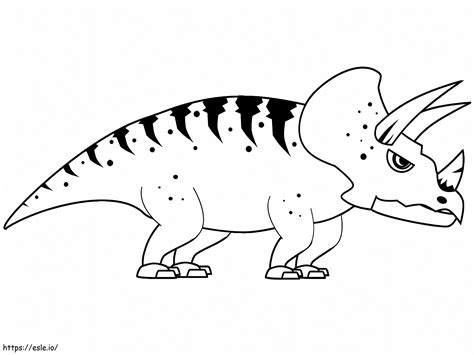 Triceratops Coloring Page 2 Coloring Page