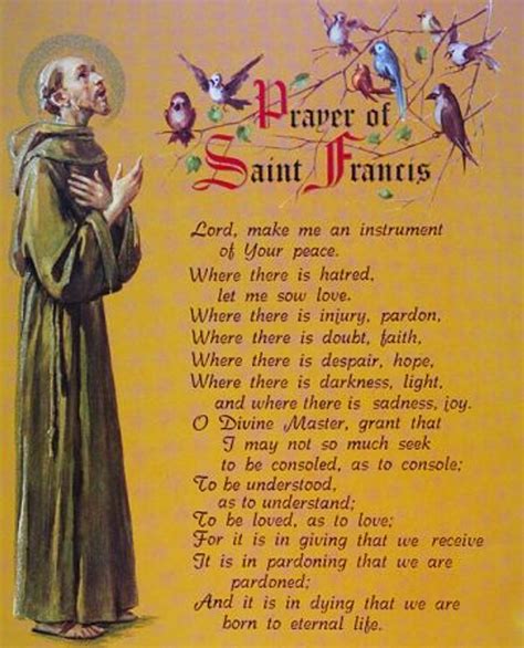 St Francis Of Assisi Prayer Printable Printable Templates Protal