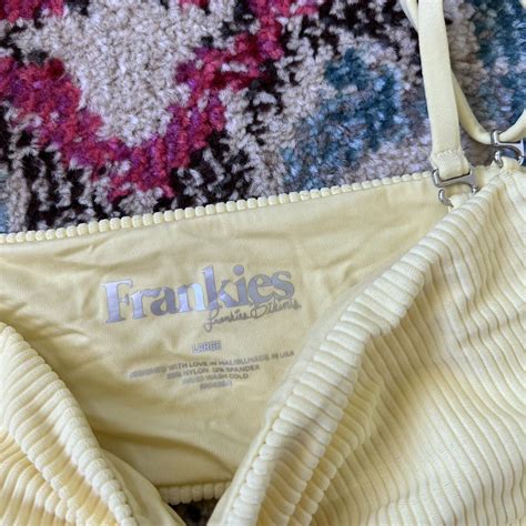 Frankies Bikinis Women S Yellow Bikini And Tankini Tops Depop