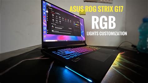 Asus rog strix G17 RGB lights customised settings 👍🏻 - YouTube