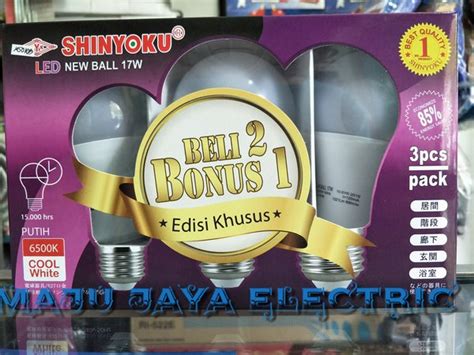 Jual Paket Lampu LED Shinyoku 17 Watt 17 W 17w Beli 2 Bonus 1 Di Lapak