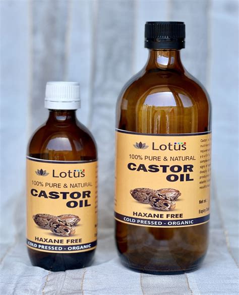 Castor Oil 100 Pure Cold Pressed Hexane Free Glass Bottle 200ml 500ml Ebay