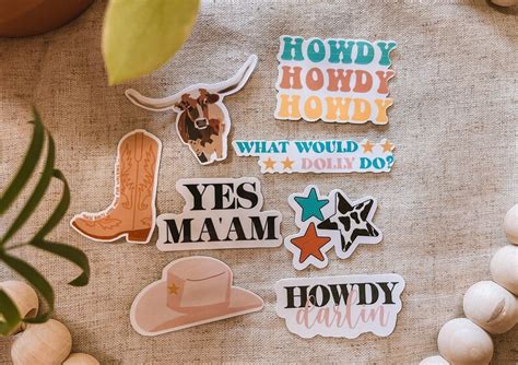 Western Sticker Pack Etsy