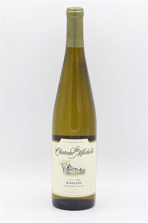 Chateau St Michelle Riesling 750ml Wachusett Wine And Spirits