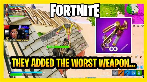 Fortnite Added The Worst Weapon In The Game Cupids Crossbow Valentines Update New Item