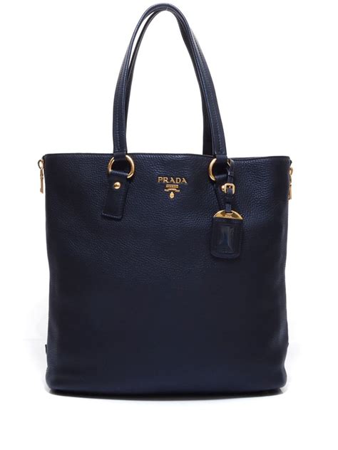 Prada Pre Owned Logo Lettering Side Zipped Tote Bag Farfetch