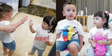 Jenguk Baby Azura Ini Potret Interaksi Gemas Ameena Dan Cipung Yang