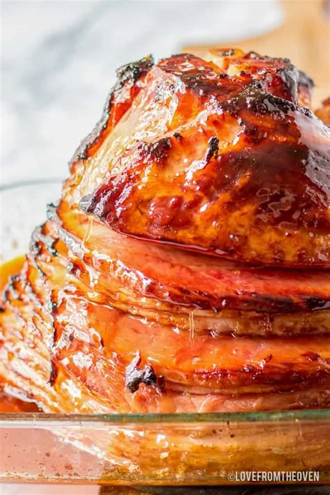 Brown Sugar Glaze Spiral Ham Recipe • Love From The Oven