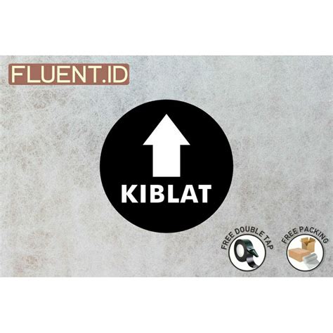 Jual Sign Akrilik Kiblat Petunjuk Arah Kiblat Akrilik Sign Arah