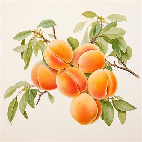 Premium Ai Image Apricots On White Background