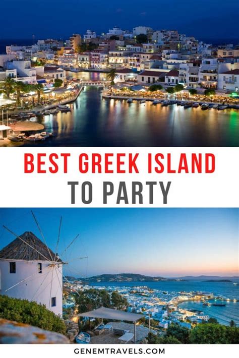 10 Best Greek Islands To Party Genem Travels