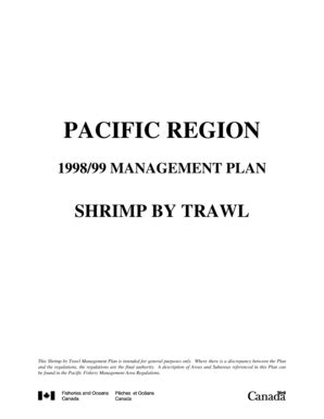 Fillable Online Dfo Mpo Gc Pacific Region 1998 99 Management Plan