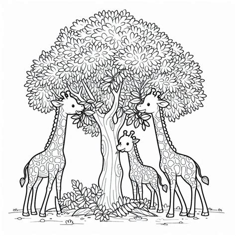 Girafa Para Colorir Educação Infantil - 8