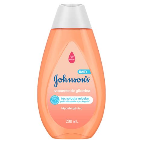 SABONETE LÍQUIDO DE GLICERINA DA CABEÇA AOS PÉS JOHNSONS BABY FRASCO