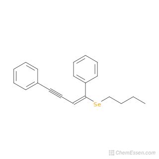 E 1 Butylseleno 1 4 Diphenyl 1 Butene 3 Yne Structure C20H20Se