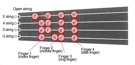 violin notes finger placement - wineartphotographyideas