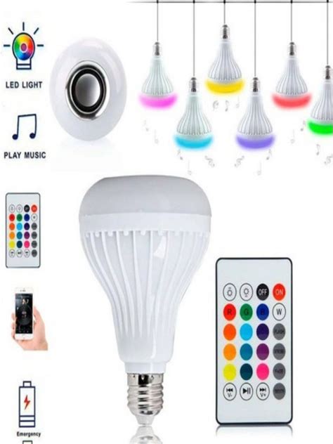 Uzaktan Kumandalı Bluetooth Led Ampül Lamba Hediye Fan