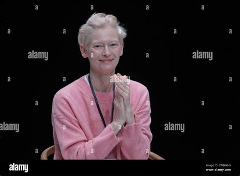 L Actrice Britannique Tilda Swinton Donne Une Conf Rence De Presse Au