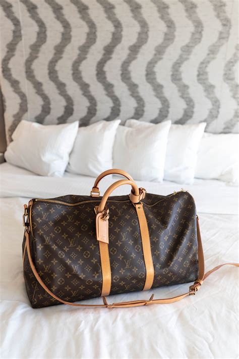 Louis Vuitton Keepall Bandoulière 55 Monogram Duffle Bag Review Annie Fairfax