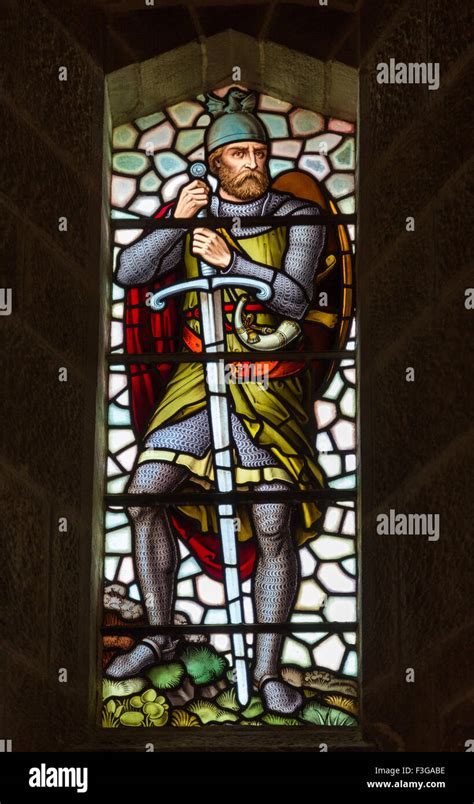 A Stained Glass Figure Of William Wallace Inside The National Wallace